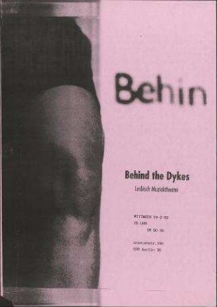 Behind the Dykes ... Lesbisch Musiktheater