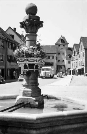Meersburg: Brunnen in der Hauptstraße