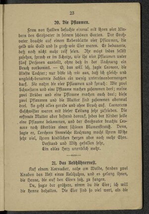 20. Die Pflaumen.