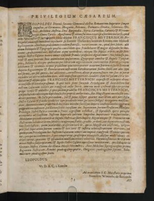 a3r, Privilegium Caesareum