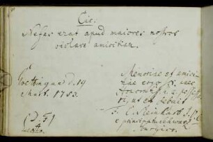 Friedrich Christoph Reinhart. Göttingen, 19.3.1753.