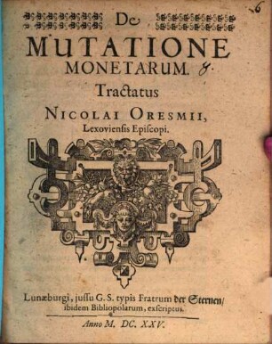 De mutatione monetarum tractatus