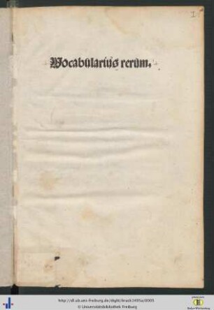 Vocabularius rerum