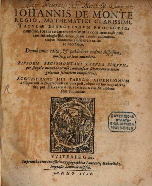 Tabulae Directionum et Profectionum