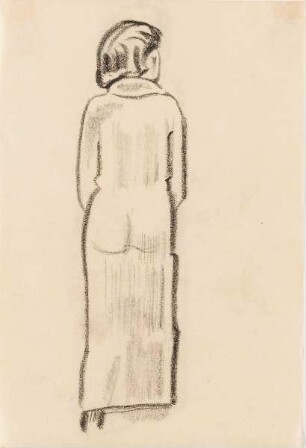 Gehende Frau von hinten