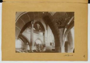 St. Kastor, Dausenau: Innenansicht (aus: Skizzen- und Fotoalbum 23)