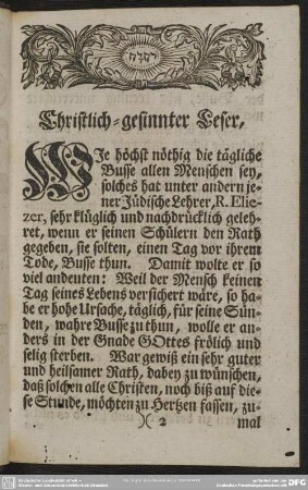 Christlich-gesinnter Leser