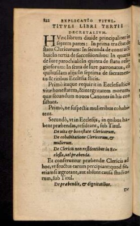 Tituli Libri Tertii Decretalium.