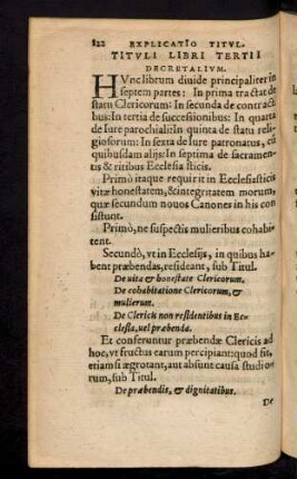 Tituli Libri Tertii Decretalium.