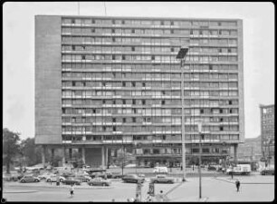 Blick auf das Huthmacher-Haus
