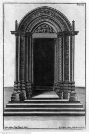 Istoria della citta di Viterbo - Tav. p. 69: S. Maria della Salute, portale