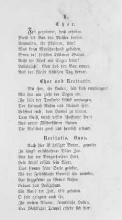 Chor und Recitativ.