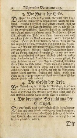 5. Die dreyfache Betrachtung der Erkugel