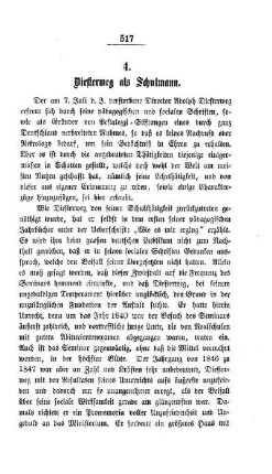 Diesterweg als Schulmann
