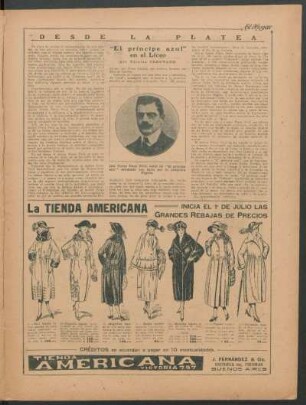 Desde la platea : "El príncipe azul" en el Liceo
