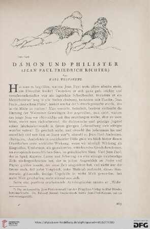 7: Dämon und Philister : (Jean Paul Friedrich Richter)