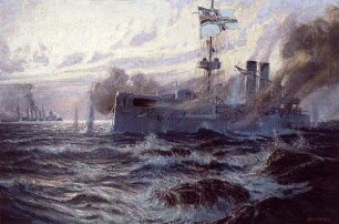 Kreuzer S.M.S. "Emden" im Kampf