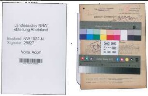 Entnazifizierung Adolf Nolte , geb. 05.10.1896 (Kaufmaennischer Angestellter)
