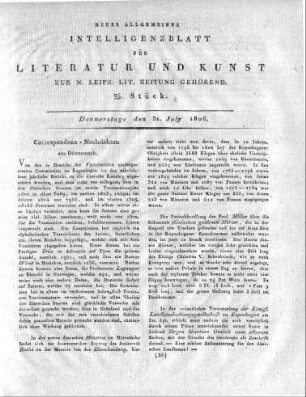 1806-07-31 : 35. Stück