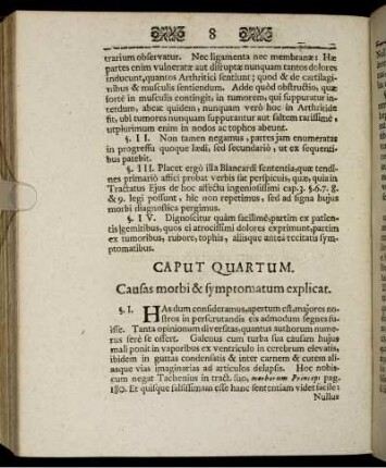 Caput Quartum. Causas morbi & symptomatum explicat.