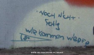 NOCH NiCHt fertig WiR kommen wieDER 8°
