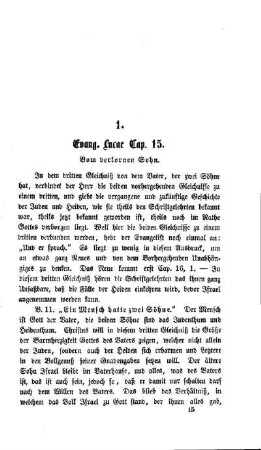Evang. Lucae Cap. 15 : vom verlorenen Sohn