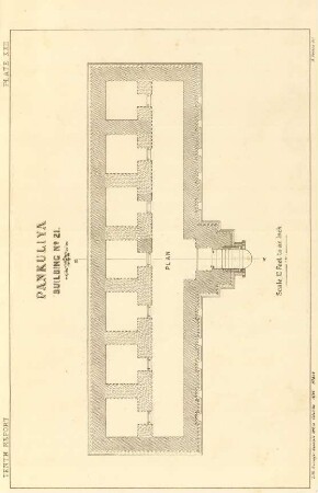 Plate XXII. Pankuliya. Building No. 21. Plan.