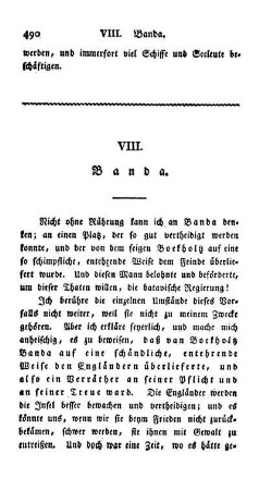 VIII. Banda