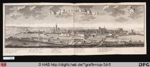 [Ansicht der Stadt Wolfenbüttel].