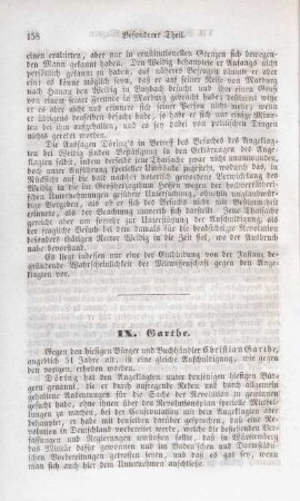 IX. Garthe.