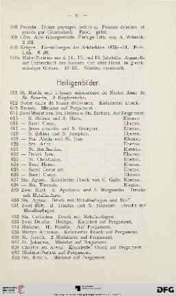 Heiligenbilder (Nr. 611-728)