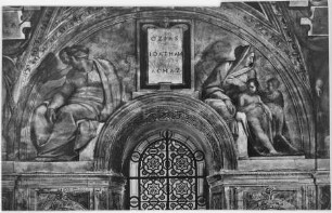 Sixtinische Decke — Die Vorfahren Christi — Ozias, Ioatham, Achaz