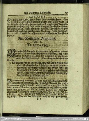 Am Sonntage Trinitatis. Joh. 3