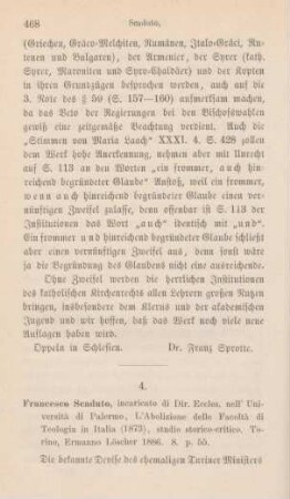 468-471 [Rezension] Scaduto, Francesco, Diritto ecclesiastico vigente in Italia