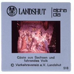 Landshut, Rathaus,Löfftz, Seitz, Spieß, Wandgemälde im Landshuter Rathaussaal