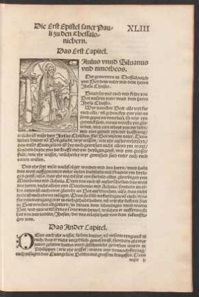 Die Erst Epistel sanct Pauli zu den Thessalonichern.