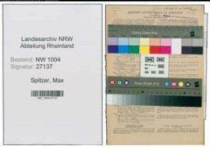 Entnazifizierung Max Spitzer , geb. 31.07.1899 (Techn.Angestellter)