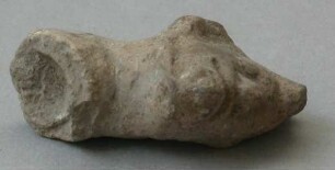 Fragment einer Tonrassel (Tonkopf)