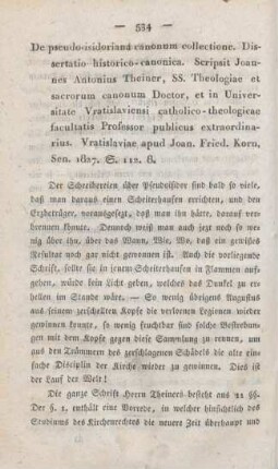 534-547 [Rezension] Theiner, Johann Anton, De Pseudo-Isidoriana canonum collectione