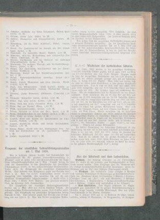Wachstum der katholischen Schulen
