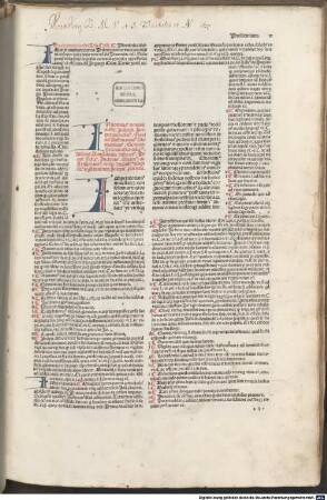 Corpus iuris civilis. Institutiones : mit der Glossa ordinaria von Accursius Florentinus und Summaria von Hieronymus Clarius