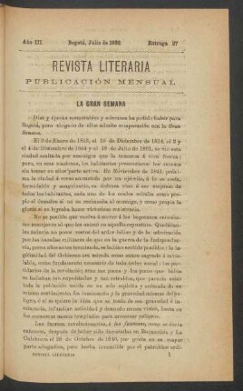 1892,3,27: año 3, entrega 27 (julio de 1892)