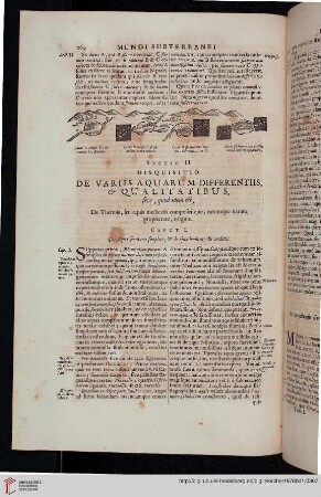 Sectio II: Disquisitio de variis aquarum differentiis, & qualitatibus [...]