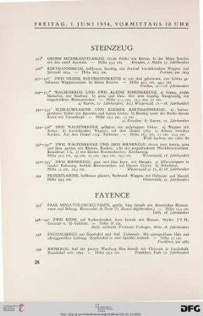 Fayence (Nr. 345-399)
