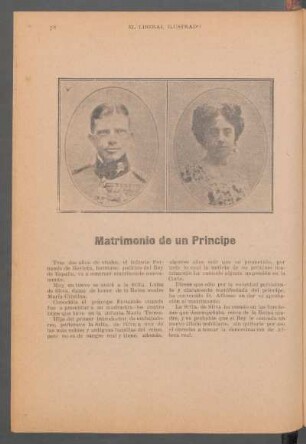 Matrimonio de un Príncipe