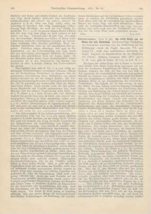 284-286 [Rezension] Kleinermanns, Jos., Der dritte Orden von der Busse des heil. Dominicus. Quellenmäßige Darstellung der Geschichte desselben von der Entstehung bis zur Bestätigung durch die Päpste Innocenz VII. und Eugen IV., nebst einer ausführlichen Erklärung der Regel