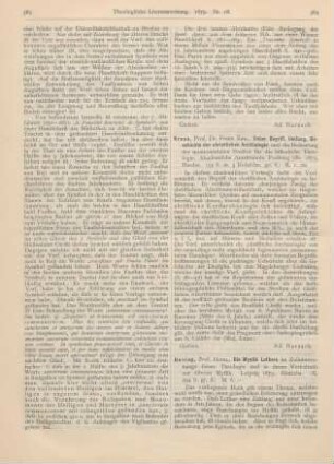 384 [Rezension] Kraus, Franz Xaver, Ueber Begriff, Umfang, Geschichte der christlichen Archäologie und die Bedeutung der monumentalen Studien für die historische Theologie