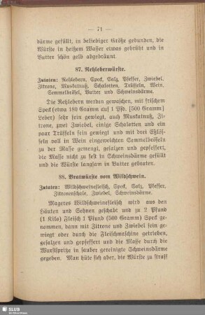 88. Bratwürste vom Wildschwein