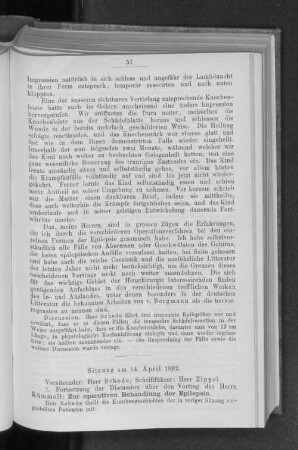 Sitzung am 14. April 1892.