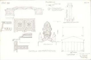 Eckert, Georg; München; Studienarbeiten - Parthenon (Schnitte, Details)